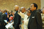 Mom Jessie In worship - Building dedication